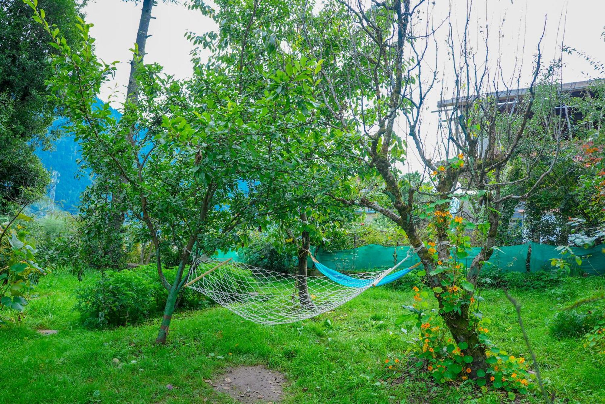 The Manu Emerald # Farmhouse # Top Selling Cottage In Manali # Peaceful Heritage Cozy Stay # Lawn With Bonfire # Most Awarded Esterno foto