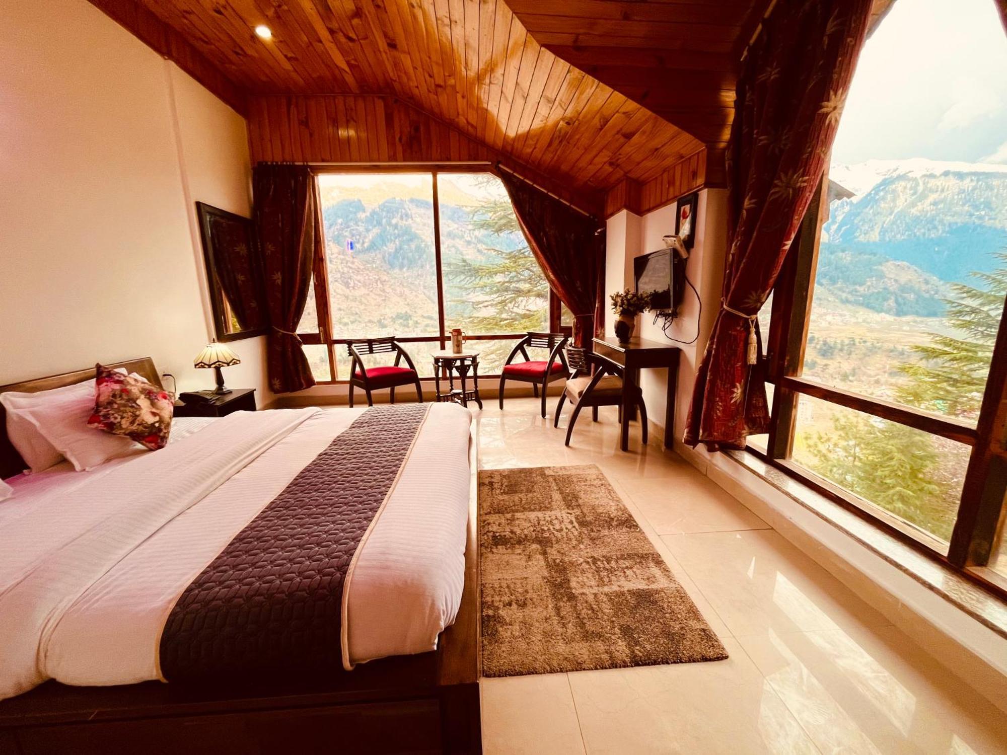 The Manu Emerald # Farmhouse # Top Selling Cottage In Manali # Peaceful Heritage Cozy Stay # Lawn With Bonfire # Most Awarded Esterno foto